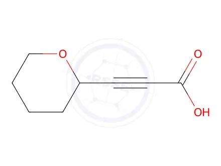 Chemical structure of 3-tetrahydropyran-2-ylprop-2-ynoic acid