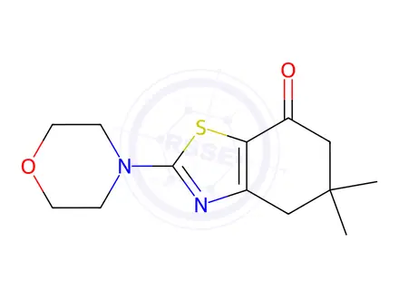 Chemical structure of 5,6-Dihydro-5,5-dimethyl-2-(4-morpholinyl)-7(4H)-benzothiazolone