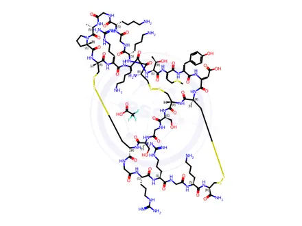 Chemical structure of ω-Conotoxin MVIIC TFA salt