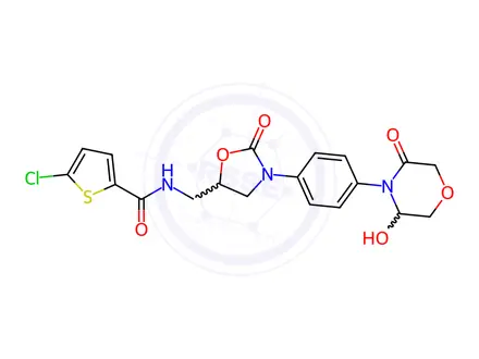 Chemical structure of Rivaroxaban 3-Hydroxy Metabolite