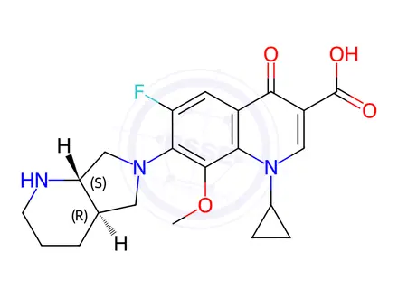 Chemical structure of Moxifloxacin Impurity 60