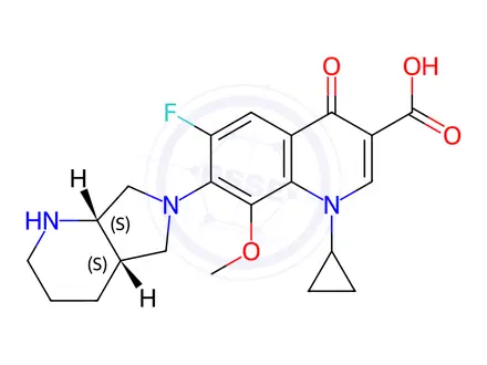Chemical structure of Moxifloxacin Hydrochloride Monohydrate