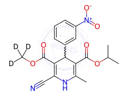 Chemical structure of Nilvadipine-d3