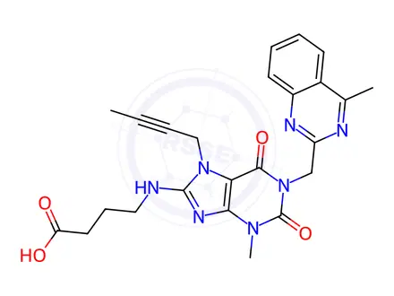 Chemical structure of Linagliptin Metabolite 476(1)