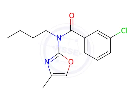 Chemical structure of N-Butyl-3-chloro-N-(4-methyloxazol-2-yl)benzamide