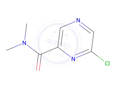 Chemical structure of 6-chloro-N,N-dimethylpyrazine-2-carboxamide