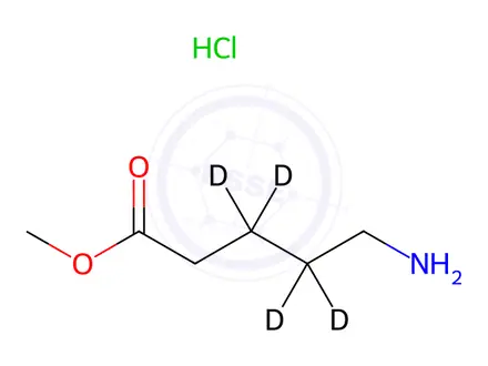 Chemical structure of 5-Aminopentanoic Acid Methyl Ester Hydrochloride-d4