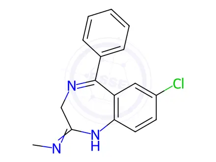 Chemical structure of Chlordiazepoxide Impurity 4