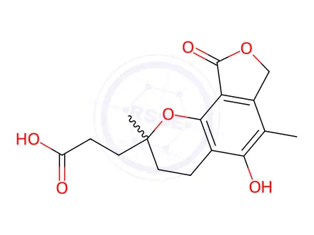 Chemical structure of Mycophenolic Acid O-Desmethyl Ether
