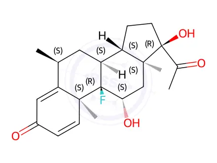 Chemical structure of Fluorometholone