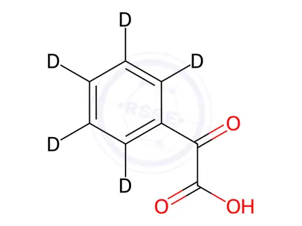 Chemical structure of Phenylglyoxylic Acid-D5