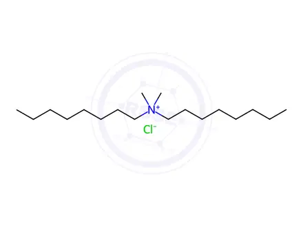 Chemical structure of Dimethyldioctylammonium chloride