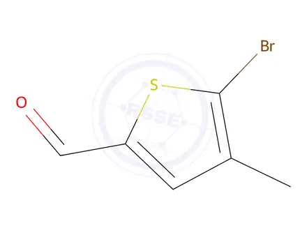 Chemical structure of 5-bromo-4-methyl-thiophene-2-carbaldehyde