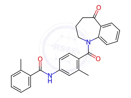 Chemical structure of 2-Methyl-N-(3-methyl-4-(5-oxo-2,3,4,5-tetrahydro-1H-benzo[b]azepine-1-carbonyl)phenyl)benzamide
