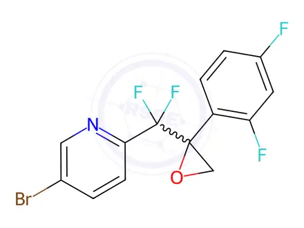 Chemical structure of 5-bromo-2-((2-(2,4-difluorophenyl)oxiran-2-yl)difluoromethyl)pyridine