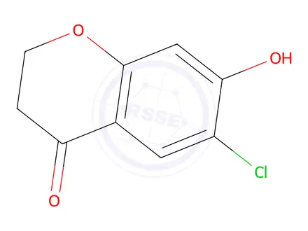 Chemical structure of 6-Chloro-7-hydroxychroman-4-one