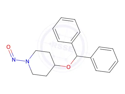 Chemical structure of 4-(Benzhydryloxy)-1-nitrosopiperidine