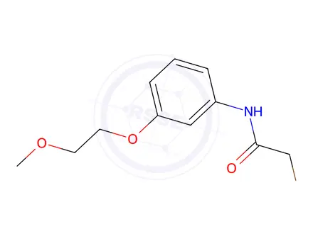 Chemical structure of 2-Bromo-N-[3-(2-methoxyethoxy)phenyl]acetamide