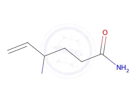Chemical structure of 4-aminohex-5-enamide