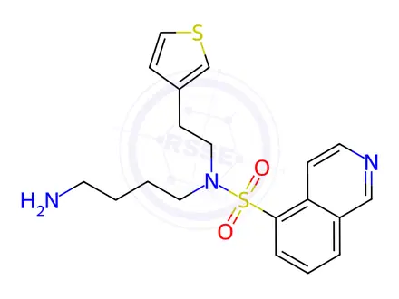 Chemical structure of N-(4-Aminobutyl)-N-(2-(thiophen-3-yl)ethyl)isoquinoline-5-sulfonamide