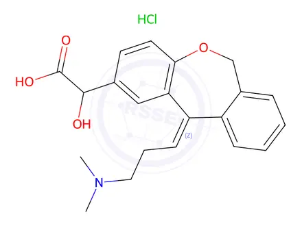 Chemical structure of α-Hydroxy Olopatadine Hydrochloride