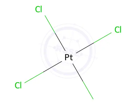 Chemical structure of Platinum(IV) chloride
