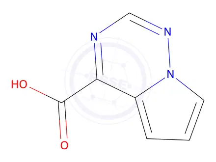 Chemical structure of pyrrolo[2,1-f][1,2,4]triazine-4-carboxylic acid