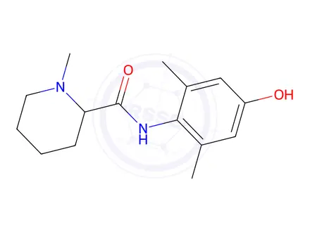 Chemical structure of Mepivacaine 4-Hydroxy Impurity