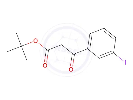 Chemical structure of tert-Butyl 3-(3-iodophenyl)-3-oxopropanoate