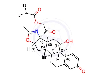 Chemical structure of Deflazacort-d3