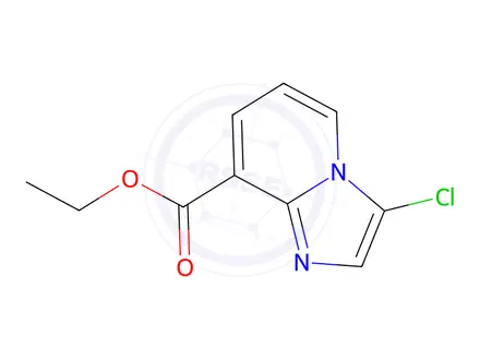 Chemical structure of ethyl 3-chloroimidazo[1,2-a]pyridine-8-carboxylate