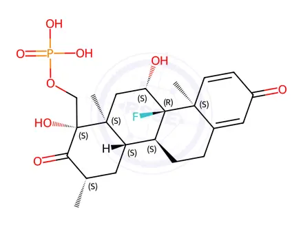 Chemical structure of Betamethasone Sodium Phosphate17-Ketone Isomer