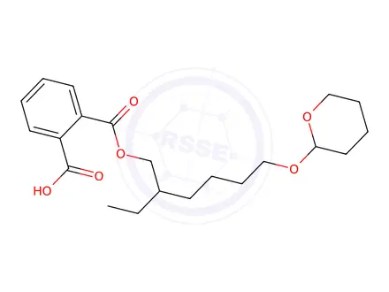 Chemical structure of Mono(2-ethyl-6-(tetrahydropyranoxy)hexyl) Phthalate