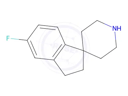 Chemical structure of 5-Fluoro-2,3-dihydrospiro[indene-1,4'-piperidine]