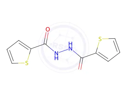 Chemical structure of N'-(thiophene-2-carbonyl)thiophene-2-carbohydrazide