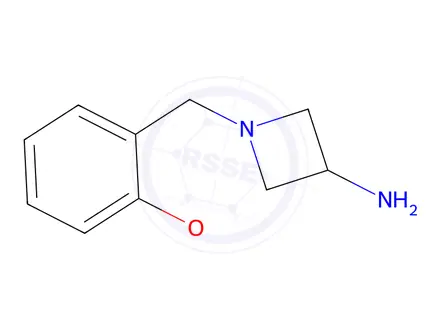Chemical structure of 1-[(2-Methoxyphenyl)methyl]azetidin-3-amine