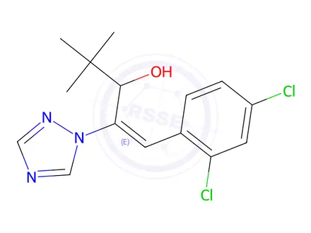 Chemical structure of Reference Material for Diniconazole in Methanol Solution