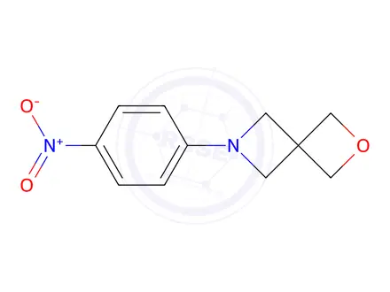 Chemical structure of 6-(4-Nitrophenyl)-2-oxa-6-azaspiro[3.3]Heptane