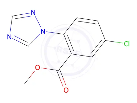 Chemical structure of Methyl 5-chloro-2-(1H-1,2,4-triazol-1-yl)benzoate