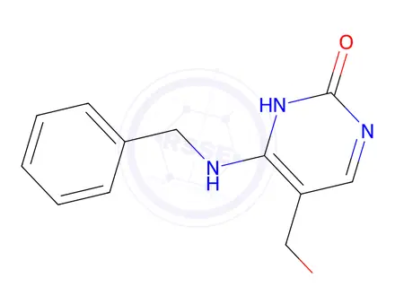 Chemical structure of 4-(benzylamino)-5-(hydroxymethyl)pyrimidin-2(1H)-one