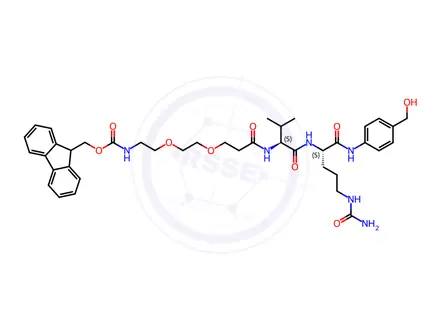Chemical structure of Fmoc-PEG2-Val-Cit-PAB-OH