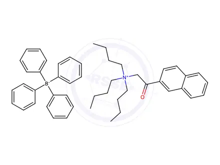 Chemical structure of N-(2-[2-NAPHTHYL]-2-OXO-ETHYL)-N,N,N-TRIBUTYLAMMONIUM TETRAPHENYLBORATE