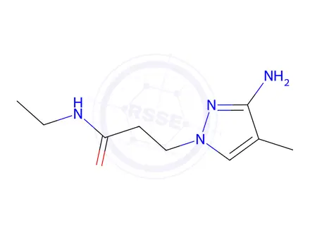 Chemical structure of 3-(3-Amino-4-methyl-1h-pyrazol-1-yl)-N-ethylpropanamide
