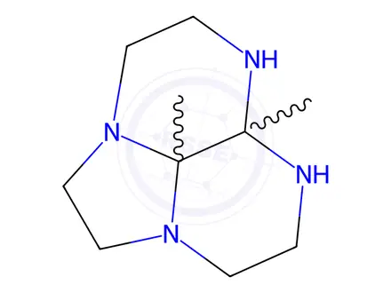 Chemical structure of 2a1,5a-Dimethyloctahydro-3H,6H-2a,5,6,8a-tetraazaacenaphthylene