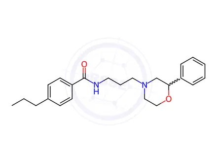 Chemical structure of N-(3-(2-Phenylmorpholino)propyl)-4-propylbenzamide