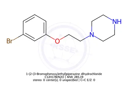 Chemical structure of 1-(2-(3-Bromophenoxy)ethyl)piperazine