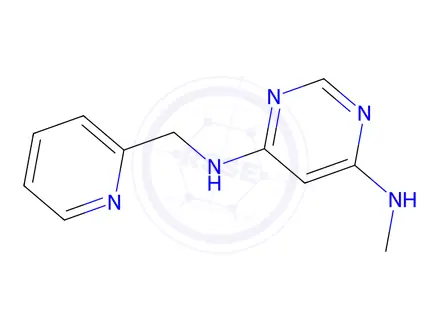 Chemical structure of n4-methyl-n6-(pyridin-2-ylmethyl)pyrimidine-4,6-diamine