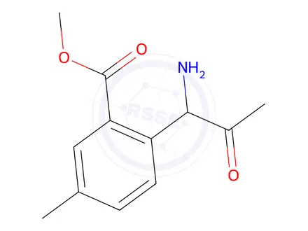 Chemical structure of Methyl 2-(1-aMino-2-oxopropyl)-5-Methylbenzoate