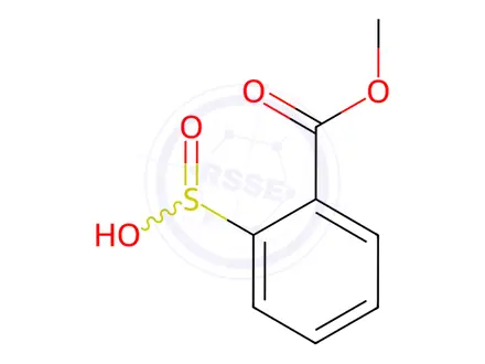 Chemical structure of Benzoic acid, 2-sulfino-, 1-methyl ester
