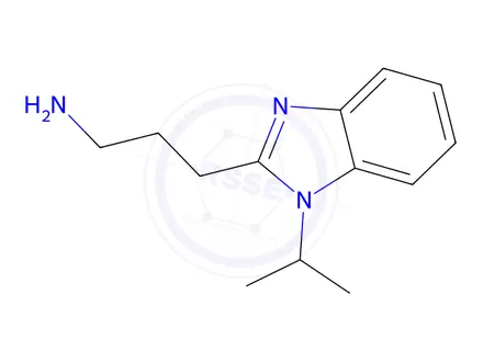 Chemical structure of 3-(1-Isopropyl-1H-benzo[d]imidazol-2-yl)propan-1-amine